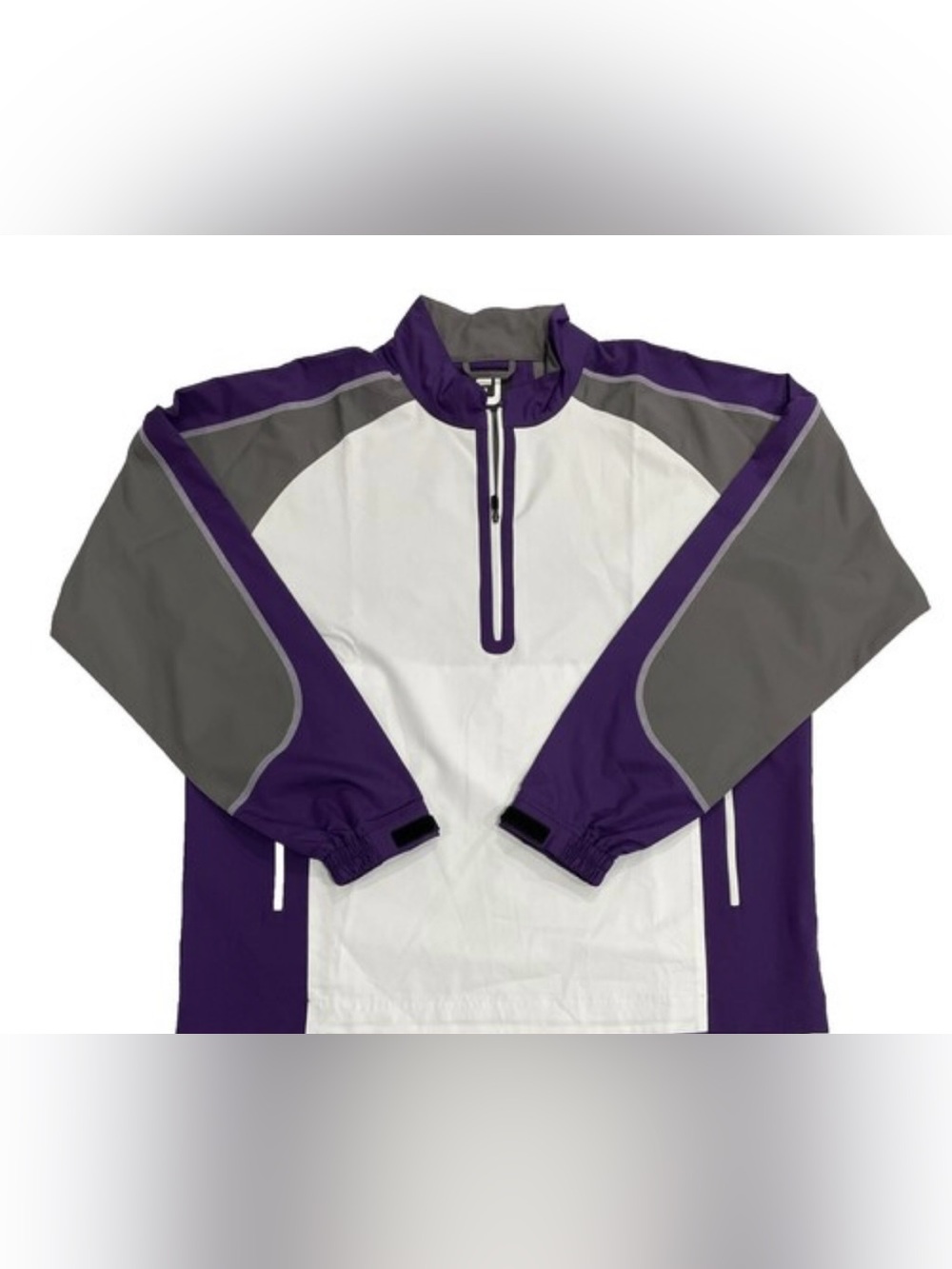 Footjoy Men’s Windbreaker Pullover Jacket Size Large Half Zip Golf Lightweight